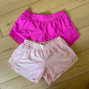 Bundle - Lululemon Hotty Hot II Shorts Pink